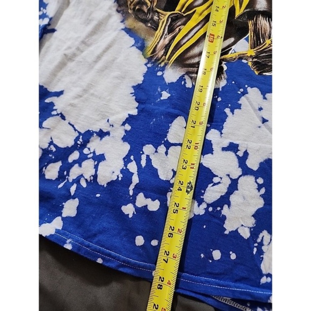 New Iron Maiden Unisex T Shirt Small Graphic Blue Tie Dye Rock Music Sz Lg - Picture 5 of 6